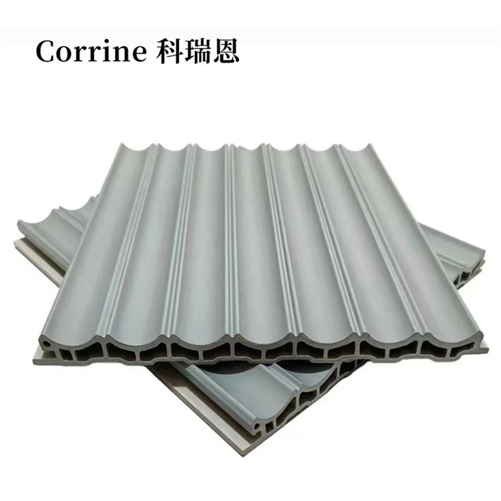 WPC Corrugated Sheet Panel 3D Wave Texture Decorative Siding Modern Look suppliers